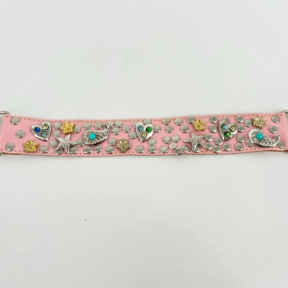 Y2K pink western belt bling bejeweled 2000s vintage